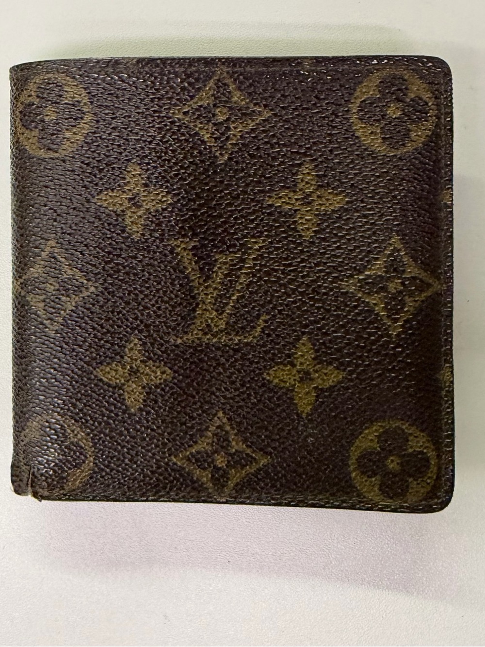Louis Vuitton Monogram Canvas Money Clip in Brown and Gold